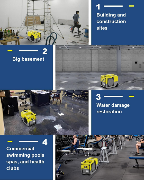 Alorair Basement Advanced Restoration Combo Package Professional SLGR Drying System. High-Capacity Recovery Solution (7-Piece Kit)