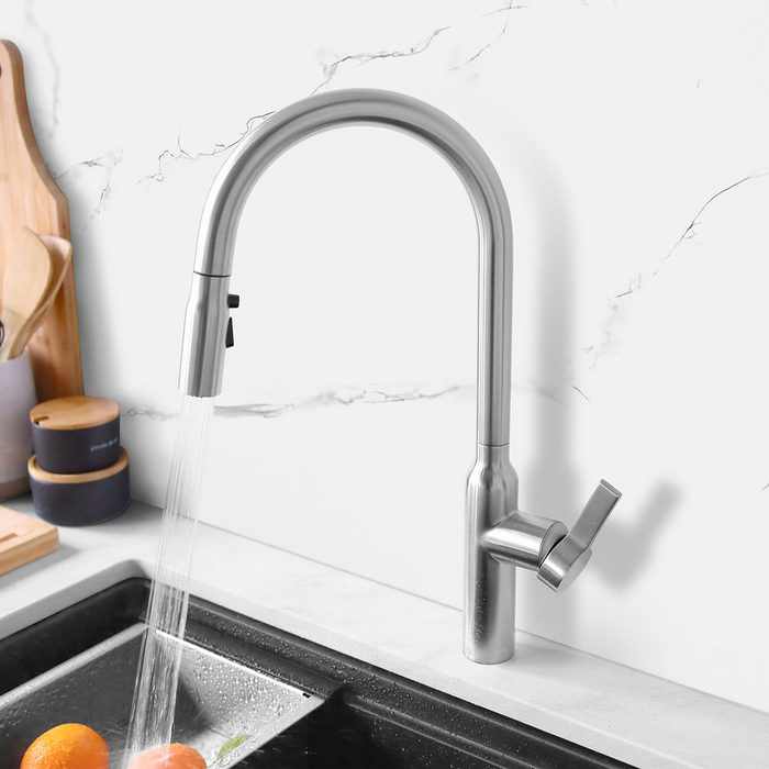 Stylish Napolo Single Handle Pull Down Kitchen Faucet