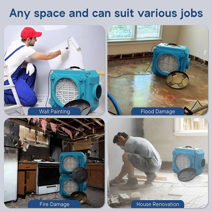 Alorair Basement Advanced Restoration Combo Package Professional SLGR Drying System. High-Capacity Recovery Solution (7-Piece Kit)
