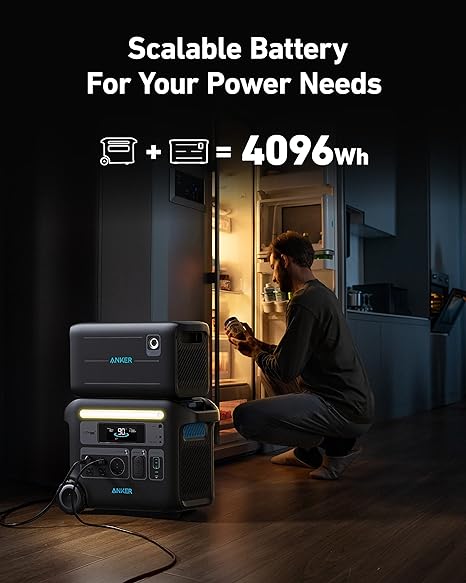 Anker PowerHouse 767 with Expansion Battery 2400W | 4096Wh