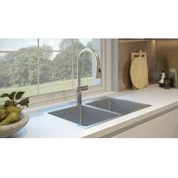 Kindred 31" Brookmore 1-Hole Double Bowl Drop-In Kitchen Sink - BDL2131-9-1N