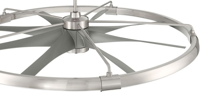 Craftmade 52" Axel in Brushed Polished Nickel w/ Brushed Nickel Blades - AXL57BNK8