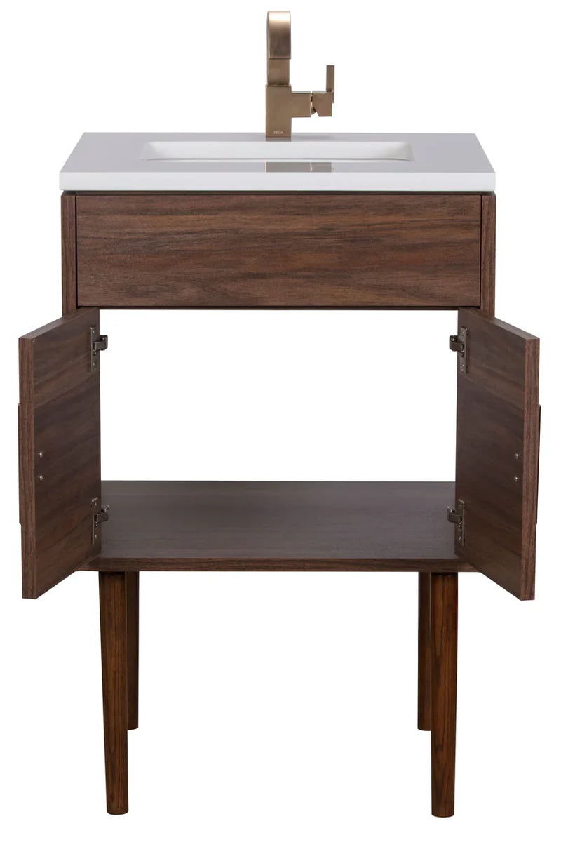 Cutler Kitchen & Bath Garland Collection Chalby Clay 24 inch Freestanding  Bathroom Vanity MID-CNT-24