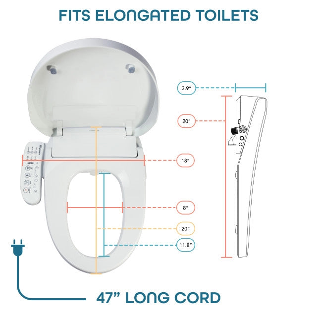 BidetMate 3000 Series Electronic Smart Toilet Seat