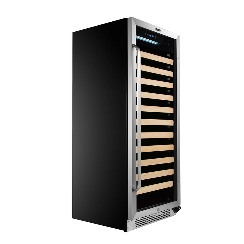 Whynter 100 Bottle Built-in Stainless Steel Compressor Wine Refrigerator with Display Rack and LED display