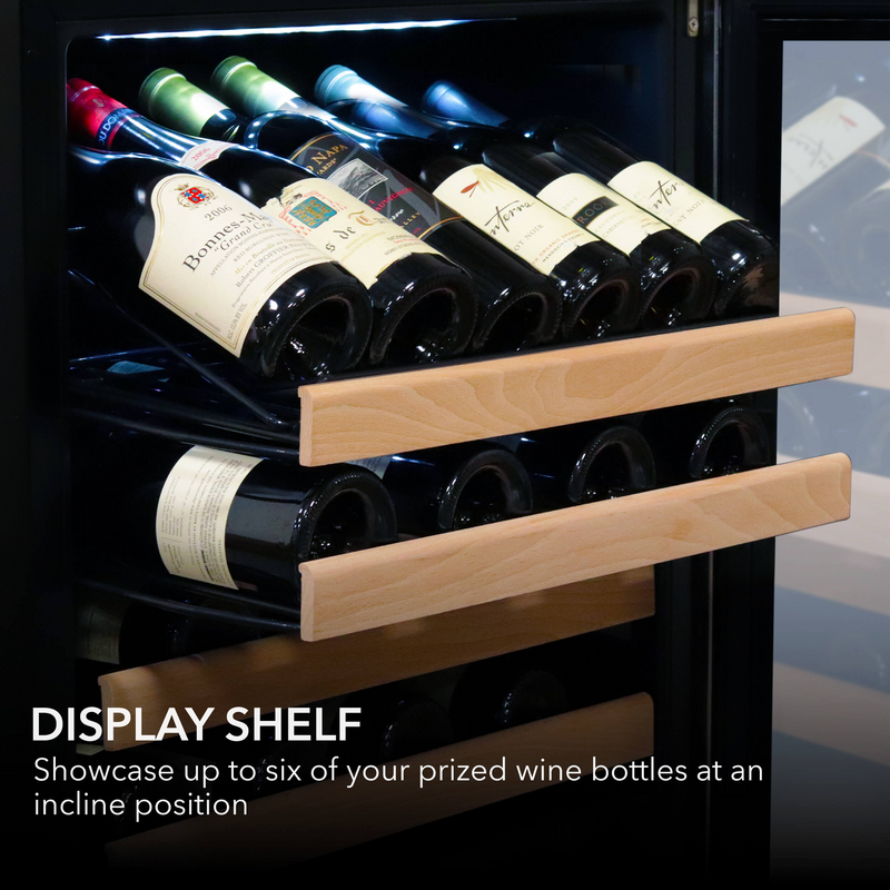 Whynter 100 Bottle Built-in Stainless Steel Compressor Wine Refrigerator with Display Rack and LED display