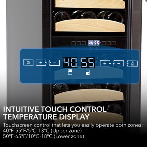 Whynter 28 bottle Dual Temperature Zone Built-In Wine Refrigerator