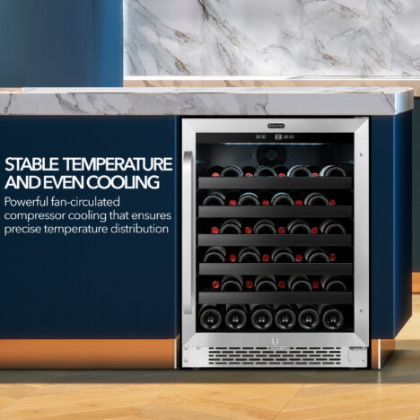 Whynter 46 bottle Dual Temperature Zone Built-In Wine Refrigerator