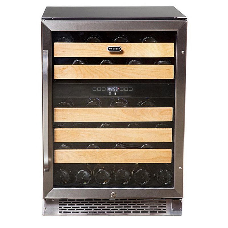 Whynter 46 bottle Dual Temperature Zone Built-In Wine Refrigerator
