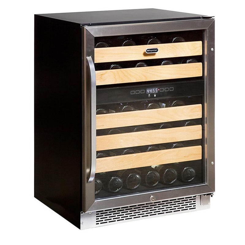 Whynter 46 bottle Dual Temperature Zone Built-In Wine Refrigerator