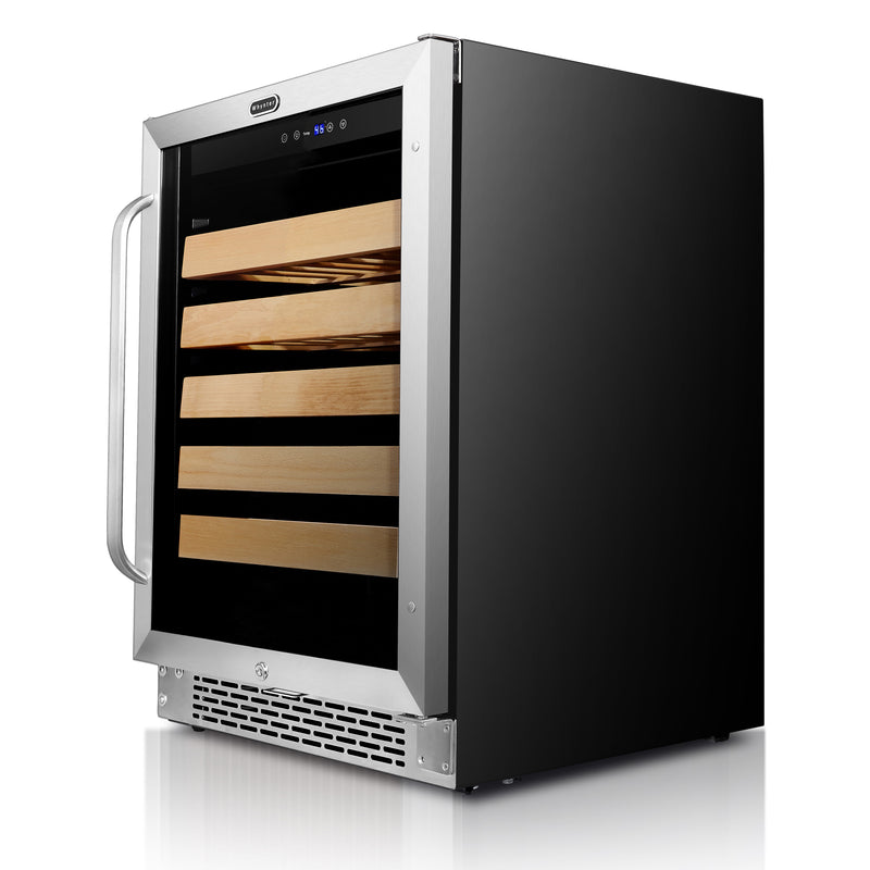 Whynter 24" Built-In Stainless Steel 54 Bottle Wine Refrigerator Cooler