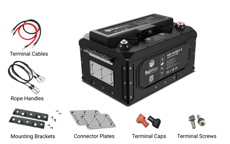 BigBattery 48V HUSKY 2 INV 5.12Kwh 100Ah LifePO4 Inverter - FHSKY-48051-G2-INV