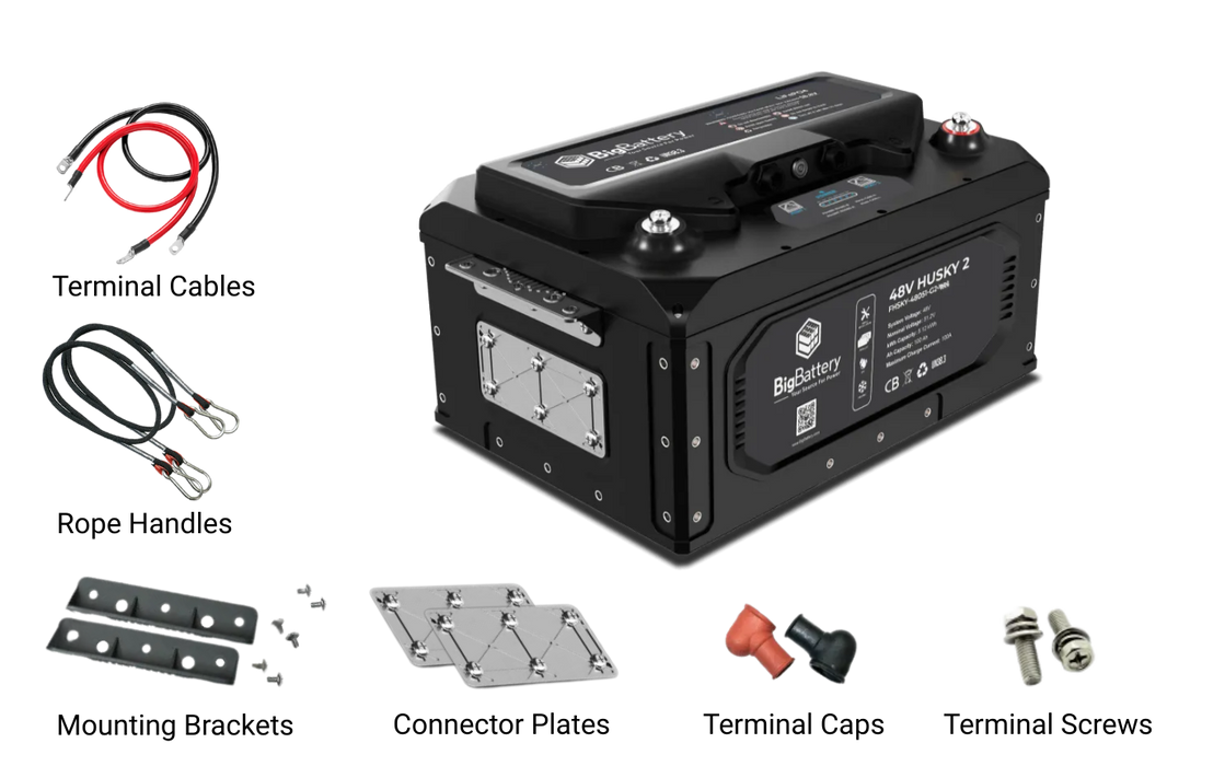 BigBattery 48V HUSKY 2 INV 5.12Kwh 100Ah LifePO4 Inverter - FHSKY-48051-G2-INV
