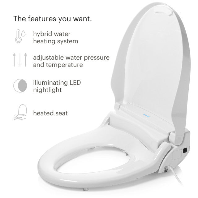 Brondell Swash BL97 Advanced Bidet Toilet Seat with Remote Control
