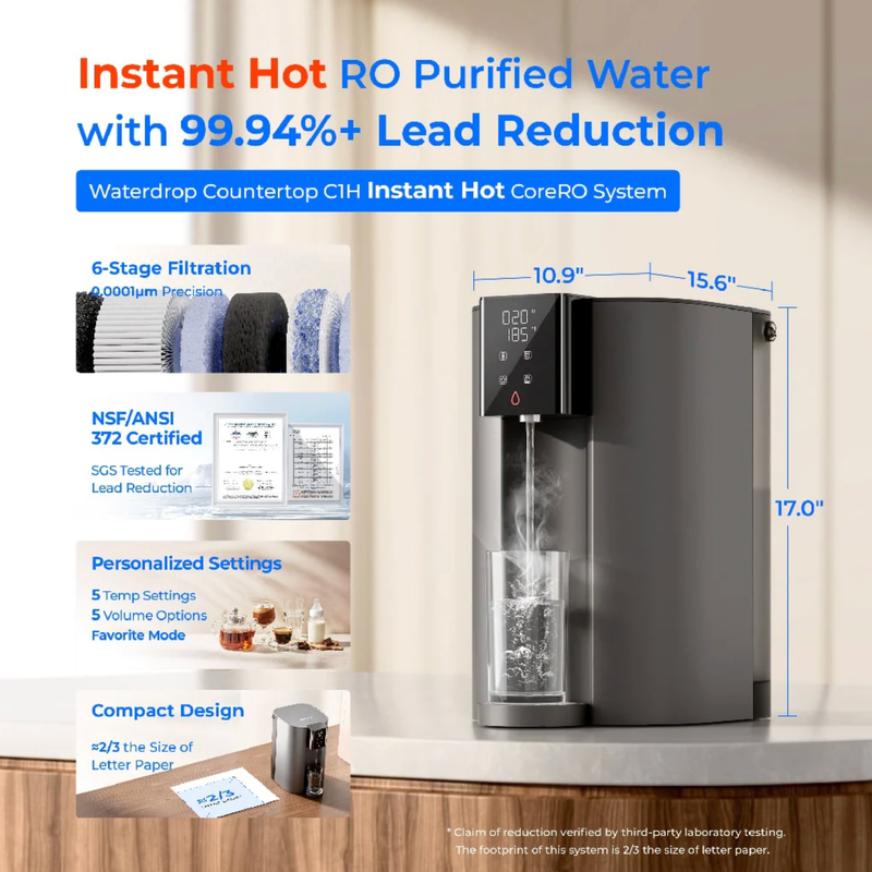 Waterdrop Instant Hot Water Reverse Osmosis System - WD-C1H