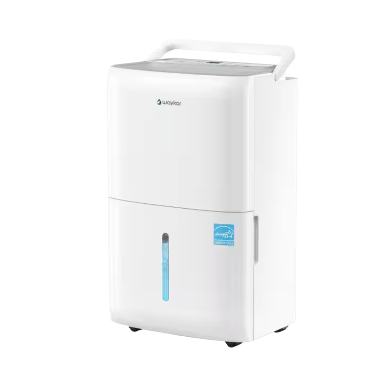 Waykar 120 pt. 6,000 sq. ft. Energy Star Dehumidifier for Basement with Drain Hose and Bucket for Basement, Bedroom in White - CTH120B