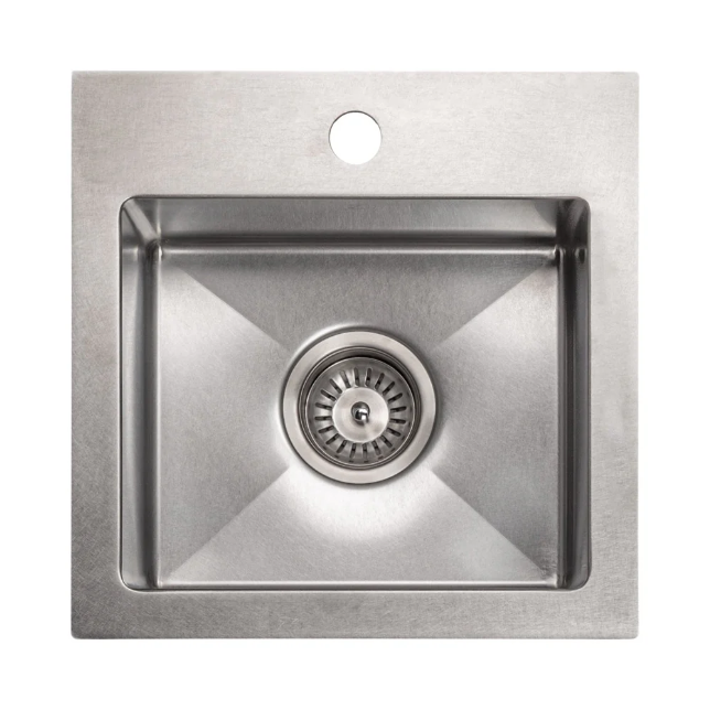 ZLINE Donner 15 in. Topmount Single Bowl Stainless Steel Bar Kitchen Sink