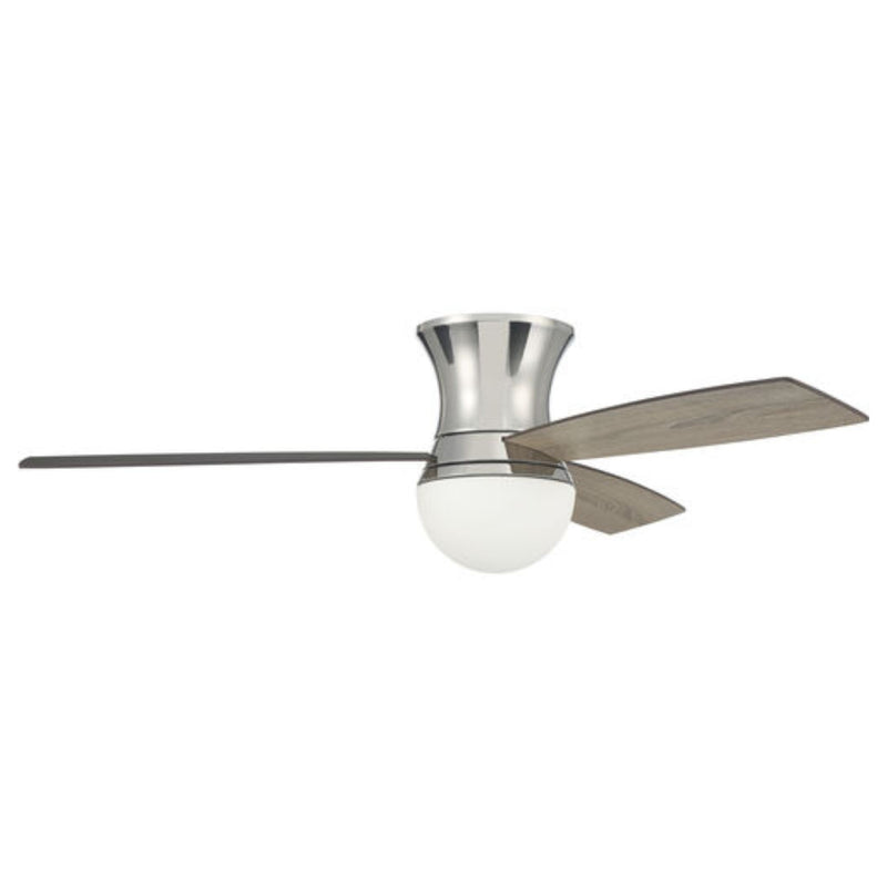 Craftmade 52" Daybreak 52 inch Flushmount Ceiling Fan with Reversible Flat Black/Greywood Blades
