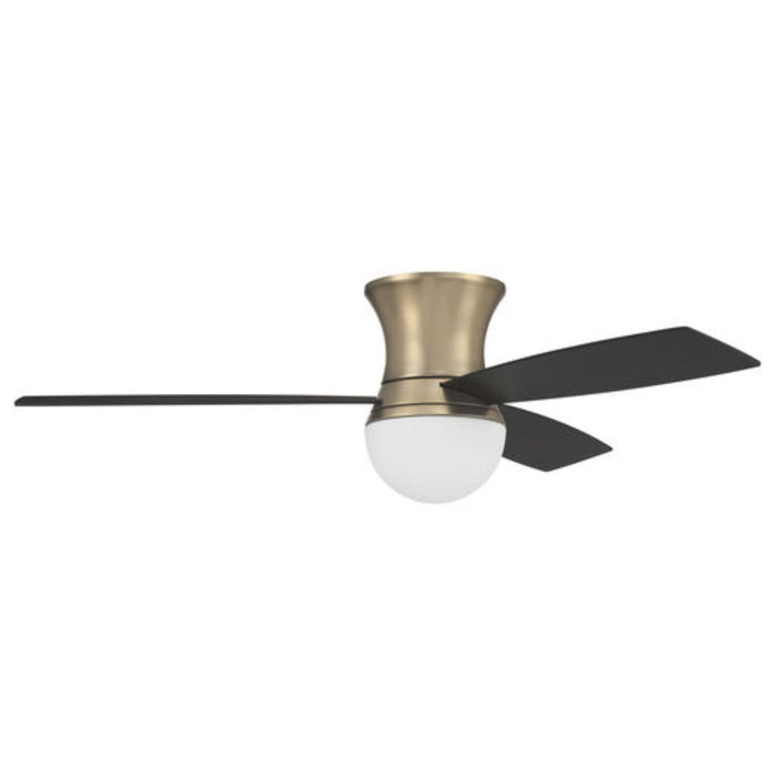 Craftmade 52" Daybreak 52 inch Flushmount Ceiling Fan with Reversible Flat Black/Greywood Blades