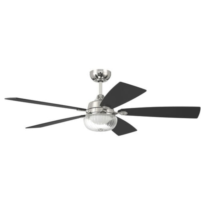 Craftmade Chandler 52 inch Ceiling Fan with Reversible Flat Black/Greywood Blades