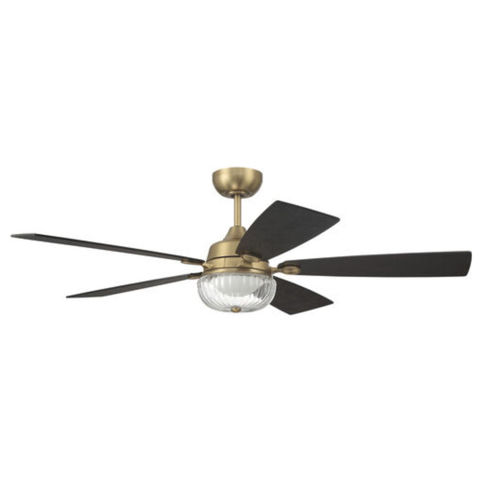 Craftmade Chandler 52 inch Ceiling Fan with Reversible Flat Black/Greywood Blades