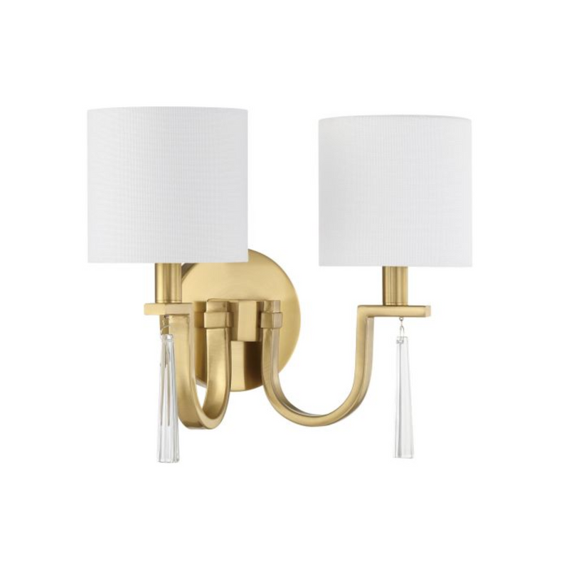 Craftmade Fortuna 2 Light Wall Sconce - 58262-SB
