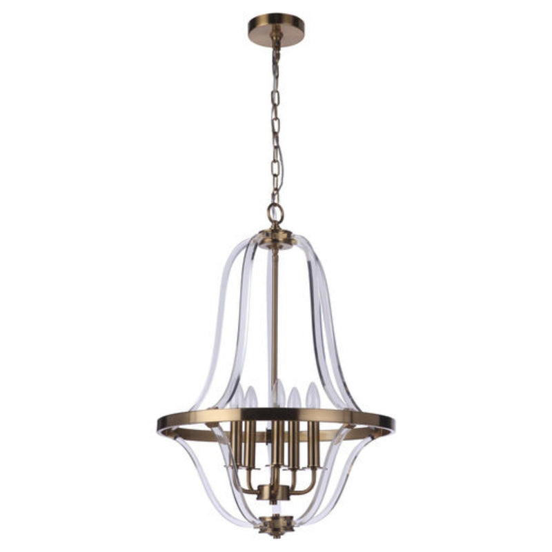 Craftmade Graclyn 5 Light 19" Satin Brass Foyer Light Ceiling Light - 57735-SB