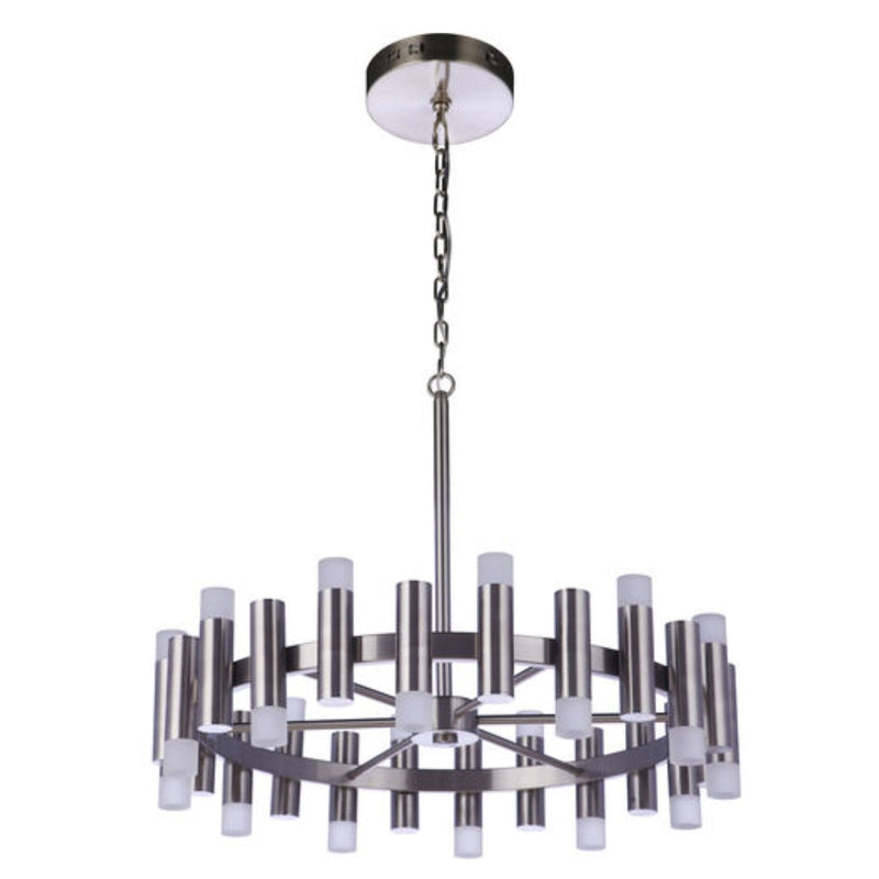 Craftmade Simple Lux 24-LED 27 inch Satin Brass Chandelier Ceiling Light 57524-LED