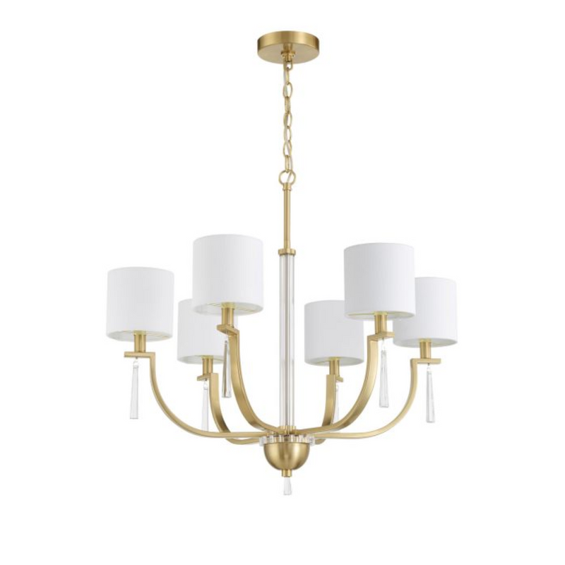 Craftmade Fortuna 6 Light Chandelier - 58226-SB