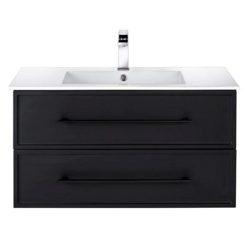 Cutler Milano 36” Black Wall Mount Shaker Vanity FV BLACK36MS