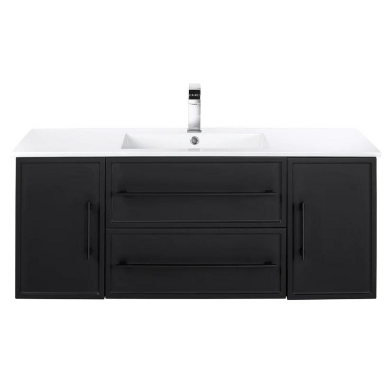 Cutler Milano 48” Black Wall Mount Shaker Vanity FV BLACK48MS