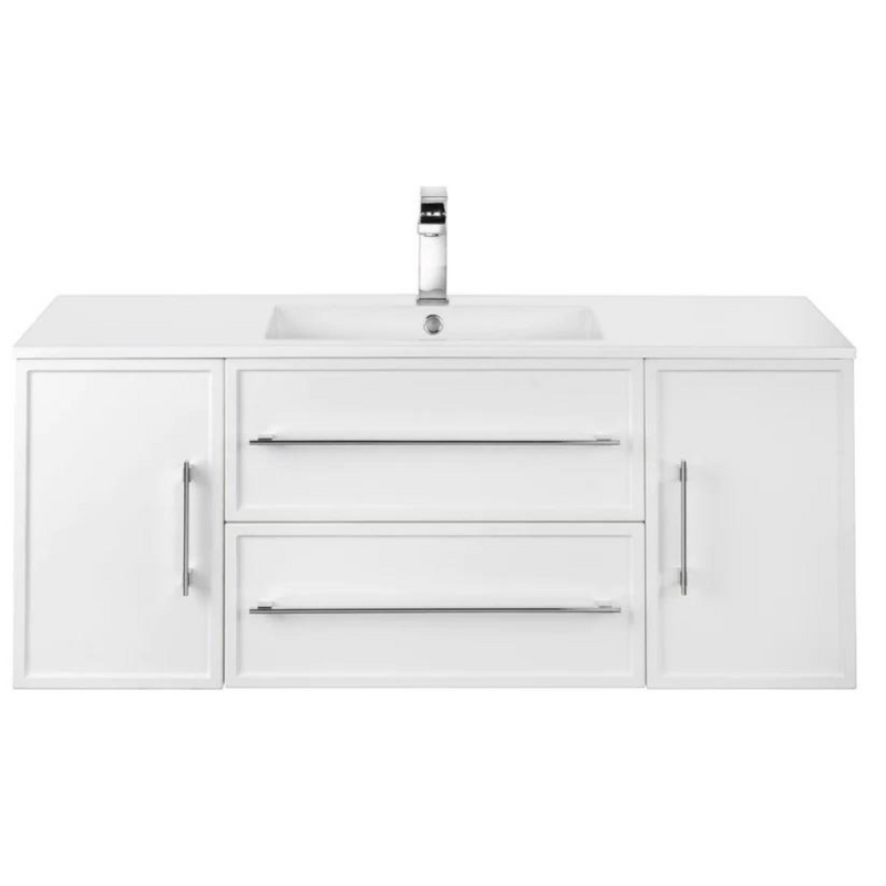 Cutler Milano 48” White Wall Mount Shaker Vanity FV WHITE48MS