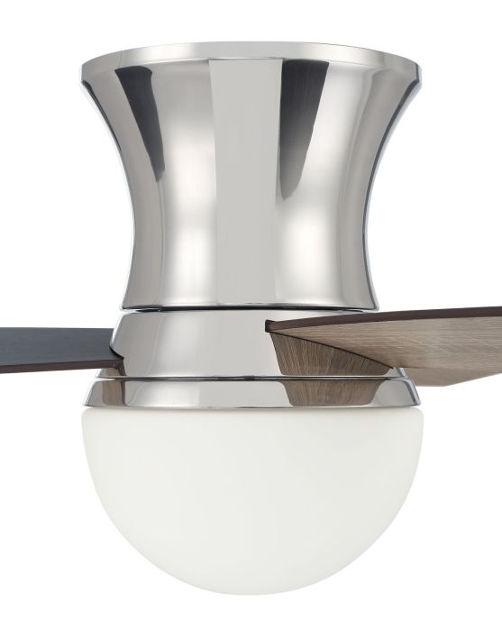 Craftmade 52" Daybreak 52 inch Flushmount Ceiling Fan with Reversible Flat Black/Greywood Blades
