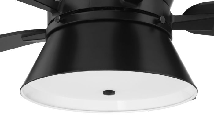 Craftmade Dominick 52 inch Ceiling Fan with Reversible Flat Black/Greywood Blades