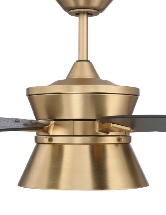 Craftmade Dominick 52 inch Ceiling Fan with Reversible Flat Black/Greywood Blades