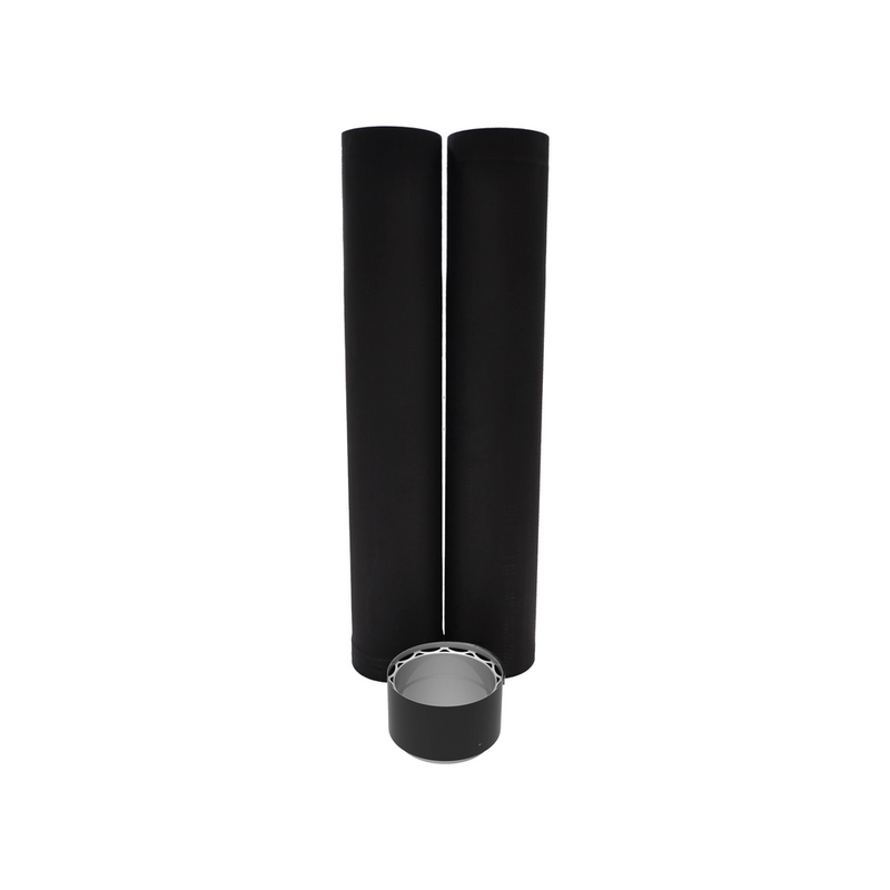 Drolet 6"To-The-Ceiling Double Wall Pipe Kit - VODBKTC06