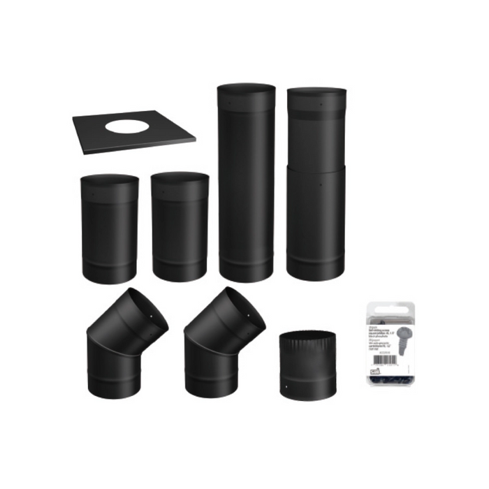 Drolet 6"To-The-Wall Single Wall Pipe Kit - SP00360