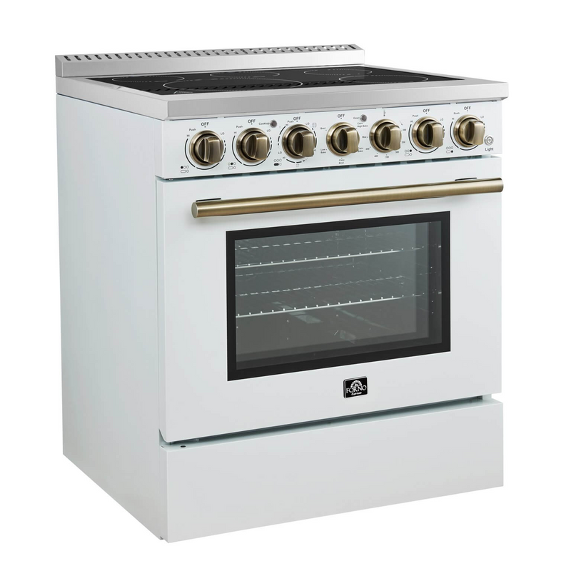 Forno PAOLO 30" Freestanding Electric Range in White - FFSEL6011-30WHT