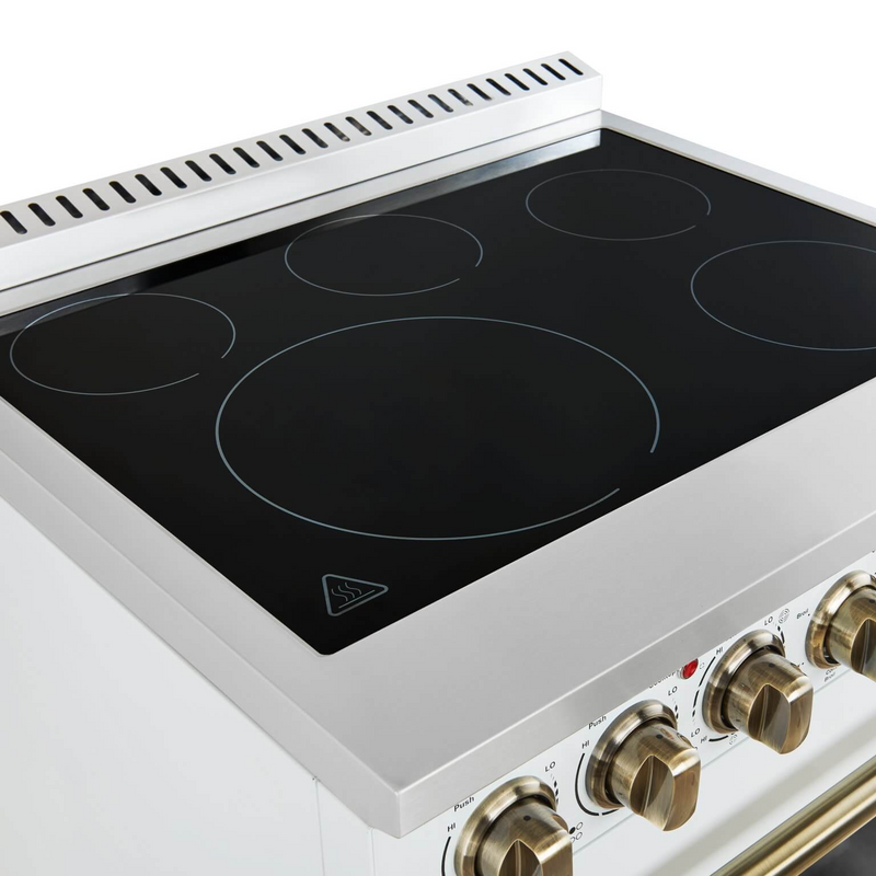 Forno PAOLO 30" Freestanding Electric Range in White - FFSEL6011-30WHT