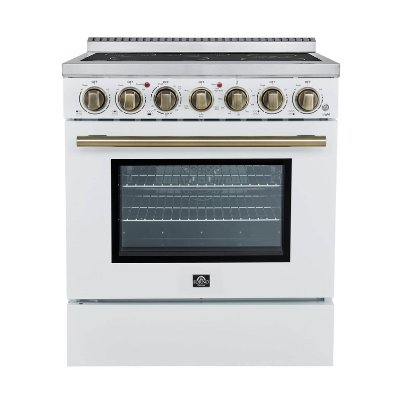 Forno PAOLO 30" Freestanding Electric Range in White - FFSEL6011-30WHT