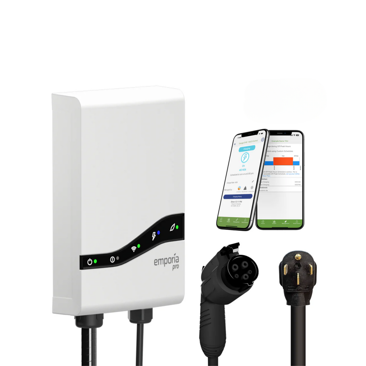 Emporia Pro Level 2 48 AMP EV Charger UL Listed — Rise