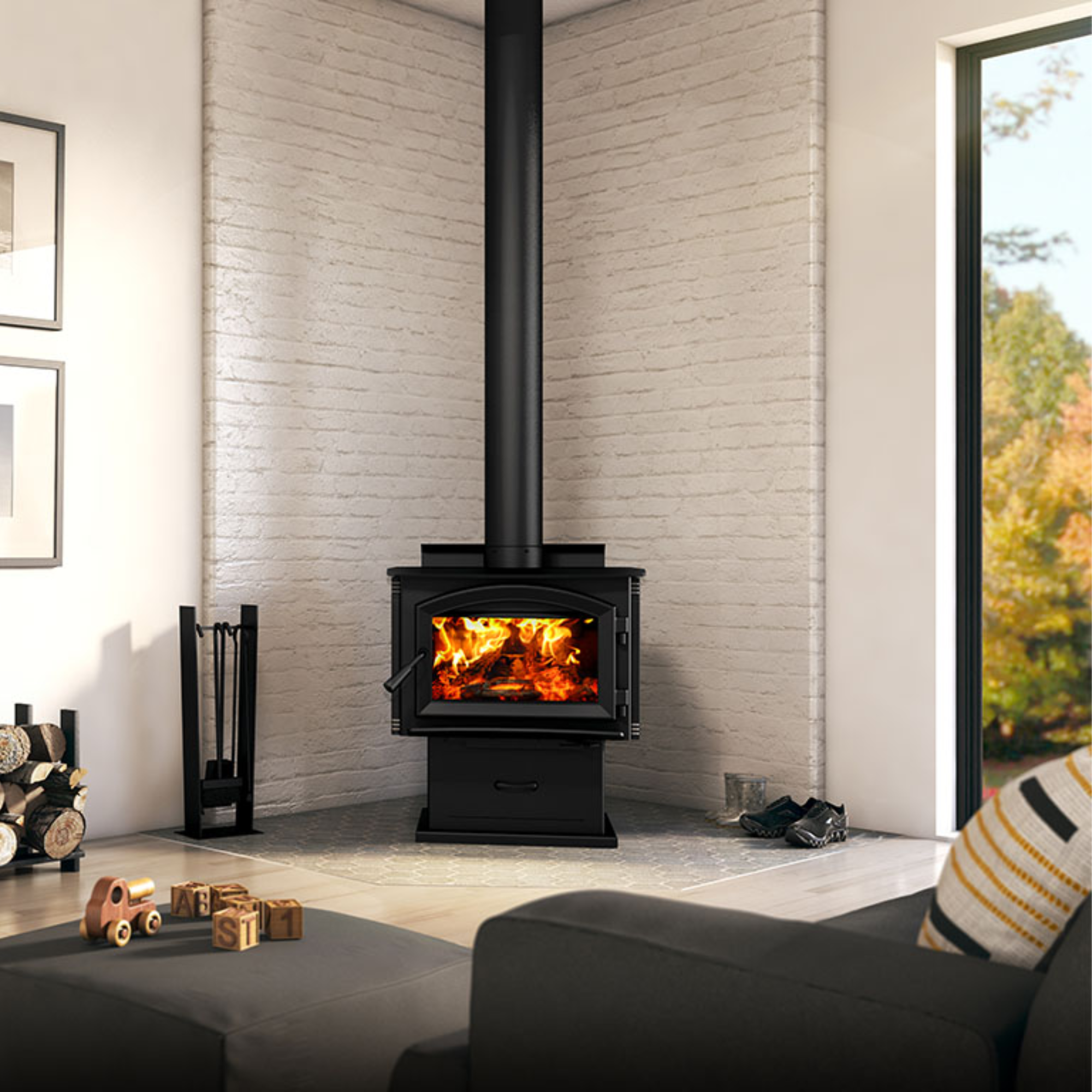 Enerzone Solutions 1.7 Wood Burning Stove — Rise