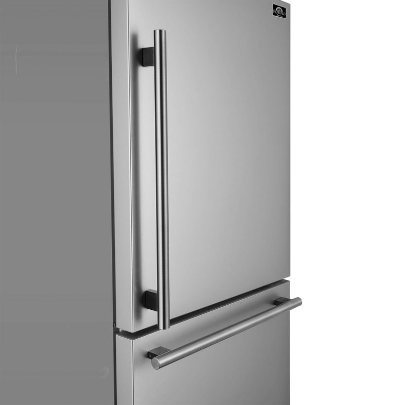 Forno Espresso MILANO 31" Right Swing 17.2 cu.ft. Stainless Steel Refrigerator with bottom Freezer - FFFFD1785-31S