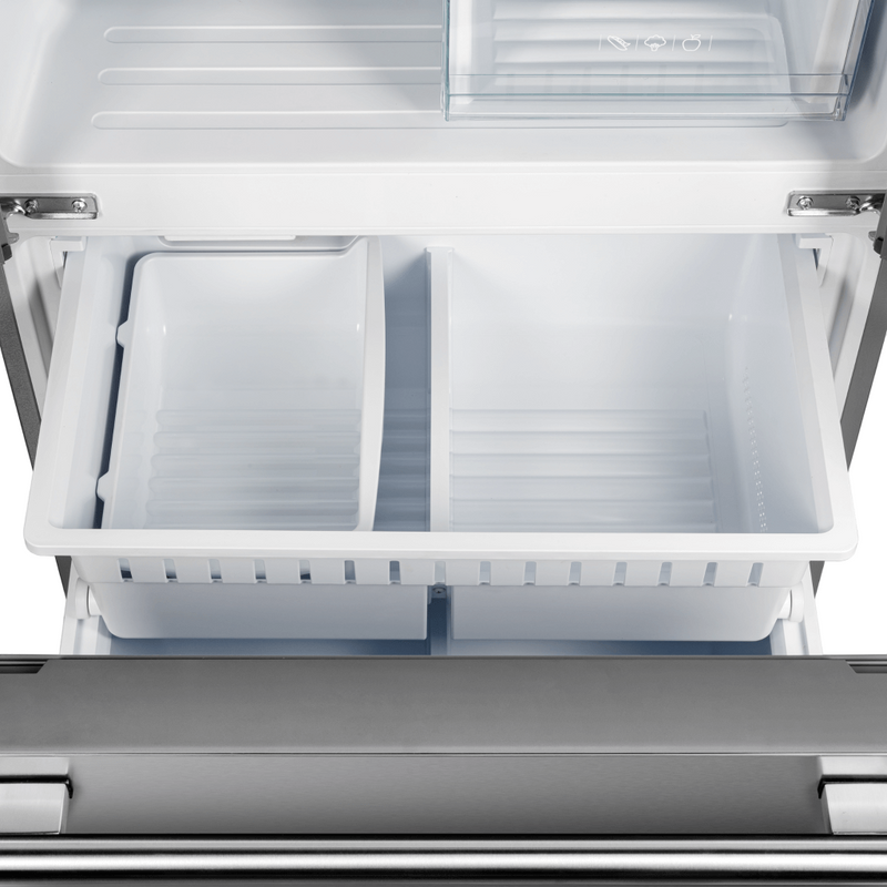 Forno GALLIPOLI 30" French Door 17.5 cu.ft. Stainless Steel Refrigerator - FFFFD1974-31SB