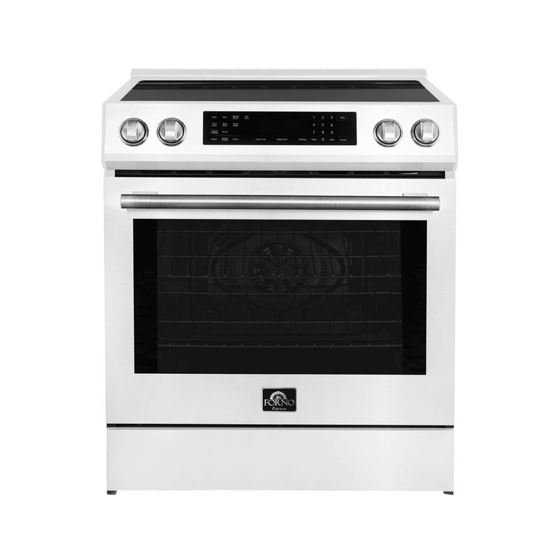Forno DONATELLO Espresso 30" Induction Range in White - FFSIN0905-30WHT