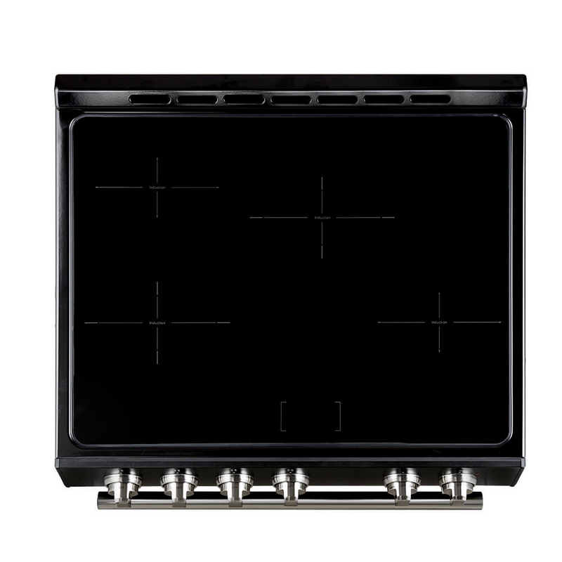 Forno LEONARDO Espresso 30" Electric Induction Range in Black - FFSIN0982-30BLK
