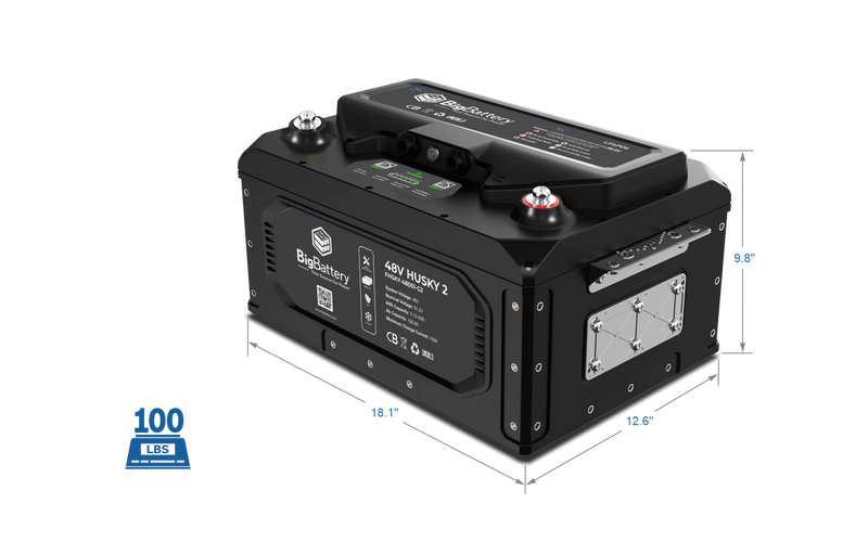 BigBattery 48V HUSKY 2 PWR 5.12Kwh LifePO4 High Power Industrial Battery - FHSKY-48051-G2-PWR