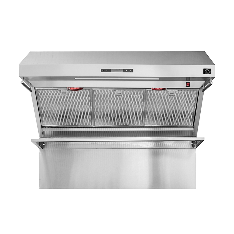 Forno SAVONA 48" Wall Mount Range Hood 1200 CFM with Backsplash - FRHWM5029-48HB