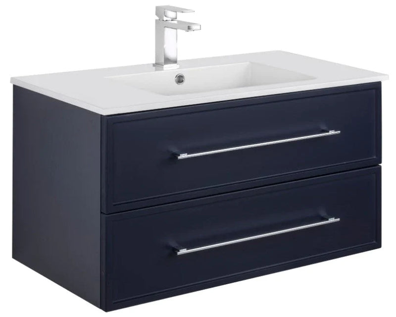 Cutler Milano 36” Blue Wall Mount Shaker Vanity FV BLUE36MS