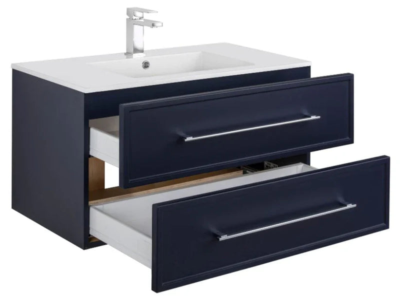 Cutler Milano 36” Blue Wall Mount Shaker Vanity FV BLUE36MS